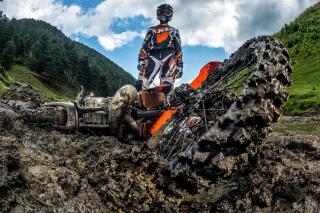 Chris Birch of New Zealand poses for a portrait before the Red Bull Romaniacs in Sibiu, Romania on July 1st, 2013.
