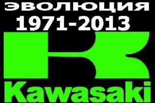 Эволюция мотоциклов Kawasaki.